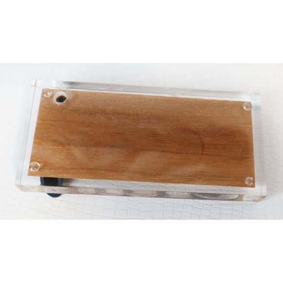 Vintage Paperweight Pen Set Holder Canada 1973 Coin Set - Picture 5 of 5